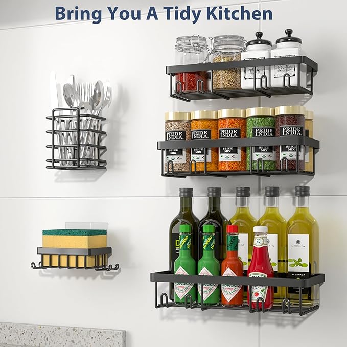 5 Pack Shower Caddy Organizer Rack Shelf