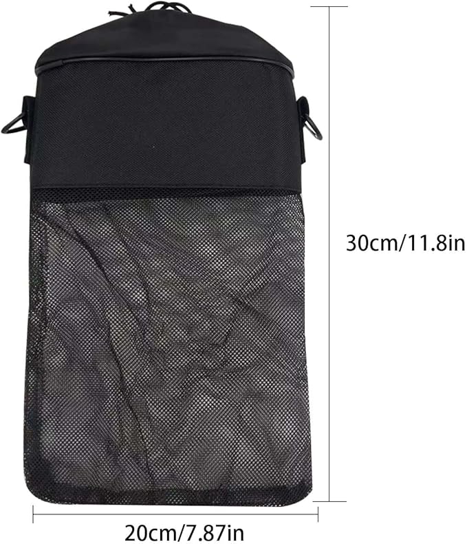 Mesh Clothespin Bag with Drawstring, Hanging Laundry Pin Storage Organizer