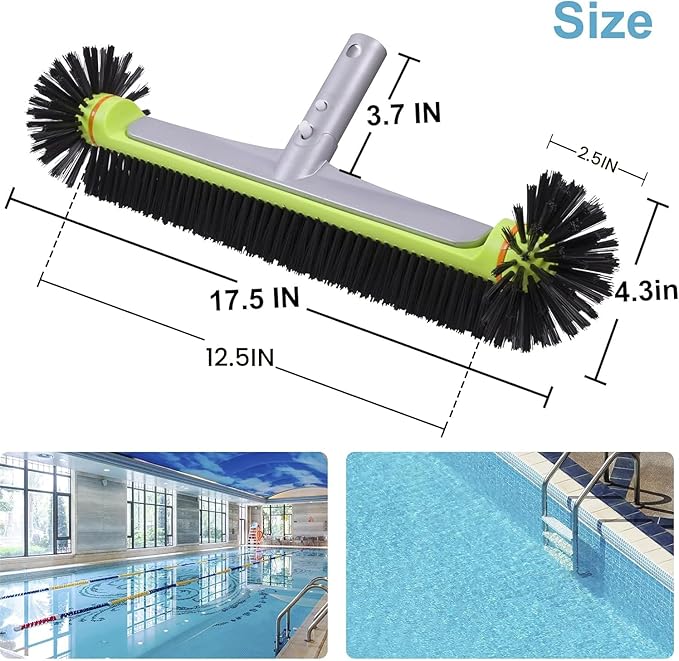 Sepetrel Pool Brush Head for Cleaning Walls, Heavy Duty Inground/Above Ground