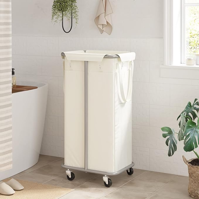 WOWLIVE 100L Rolling Laundry Hamper