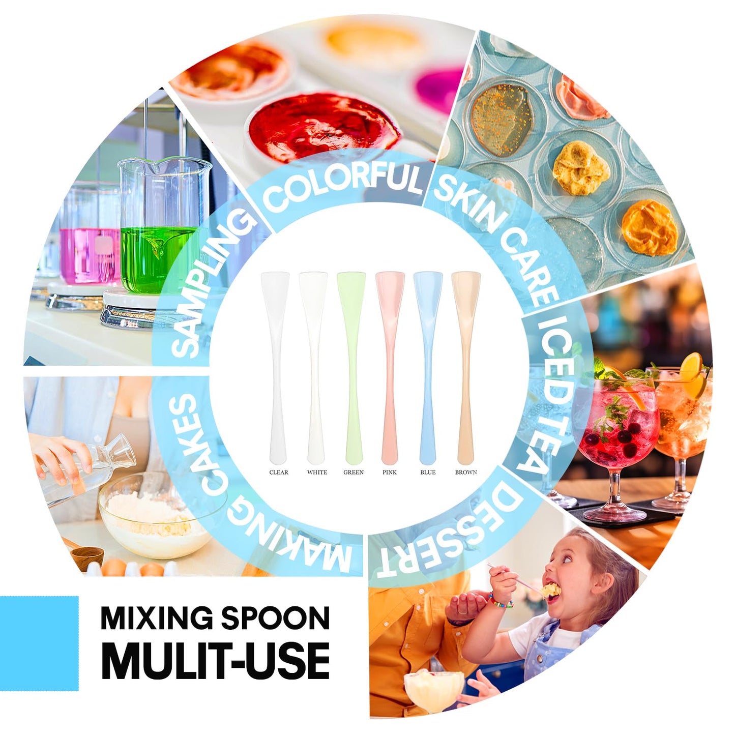 Bellefino White Plastic Coffee Spoons, Tea Spoons | 100-Pack | 5-Inch | Espresso Stirring Spoon for Christmas, Valentine'S Day, Weddings, Formal Gatherings, Banquets