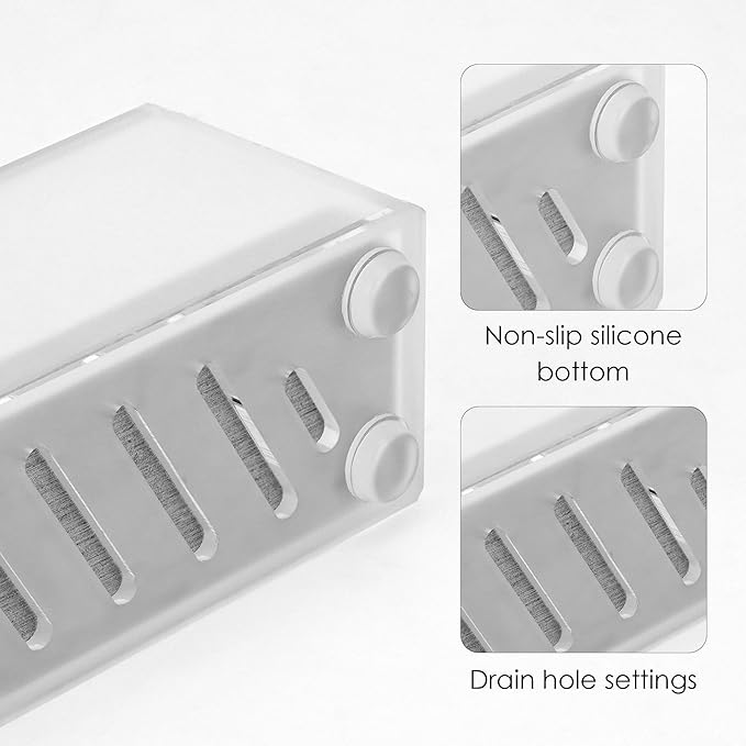 2Pack Acrylic Electric Toothbrush Holder