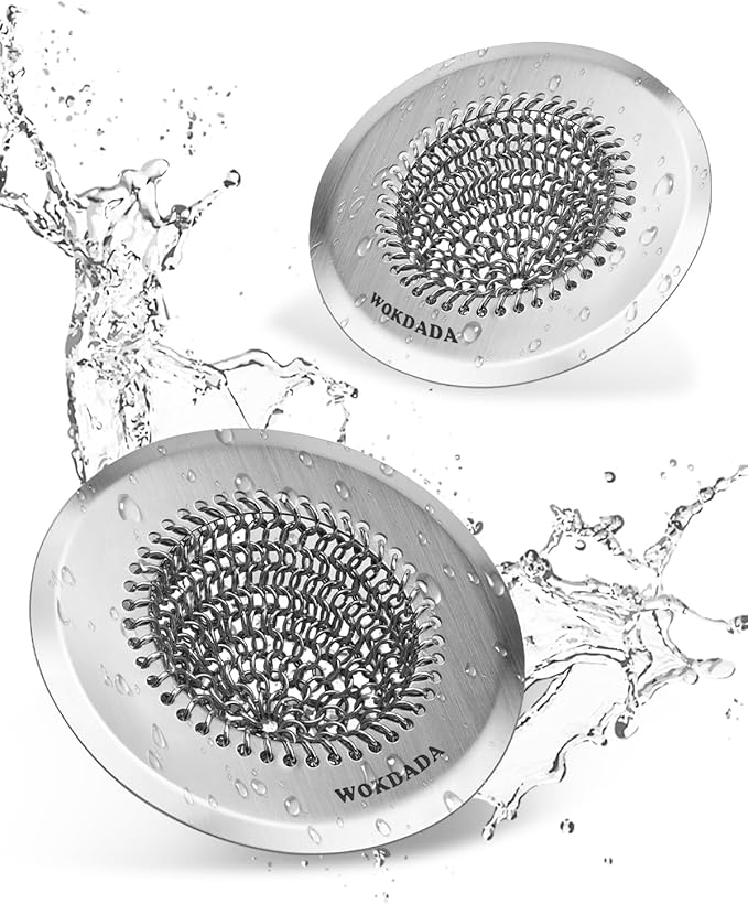 Sink Drain Strainer, Reversible Easy Clean Mesh Sink Strainer