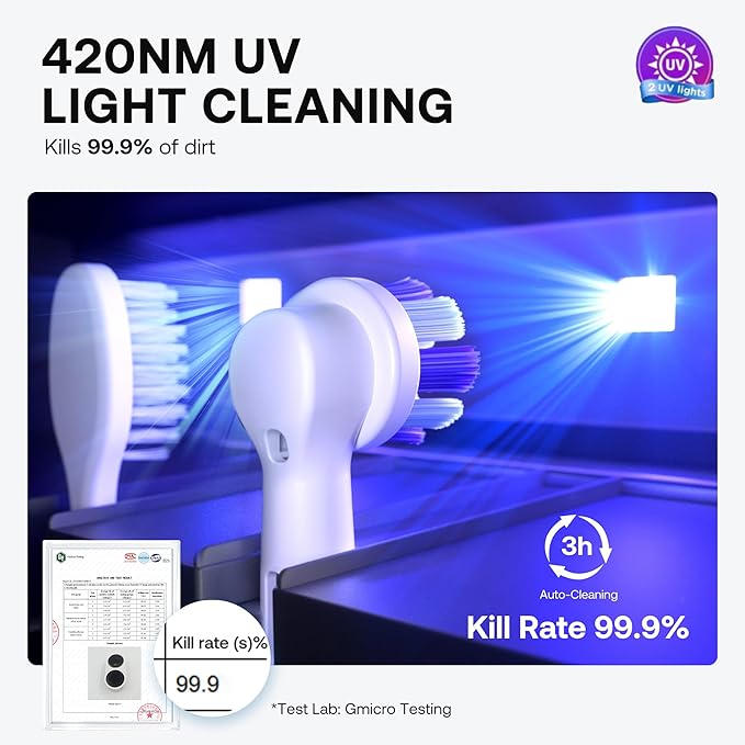 Bitvae Tooth Brush Holder for Bathroom, Infrared Sensing Toothbrush Cleaner