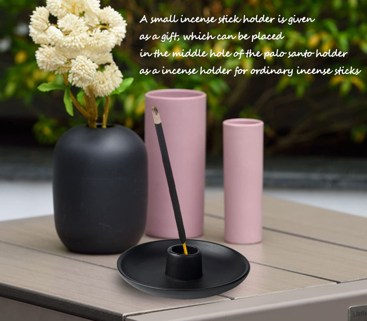 2 Ceramic Palo Santo Sticks Holder - Incense Burner