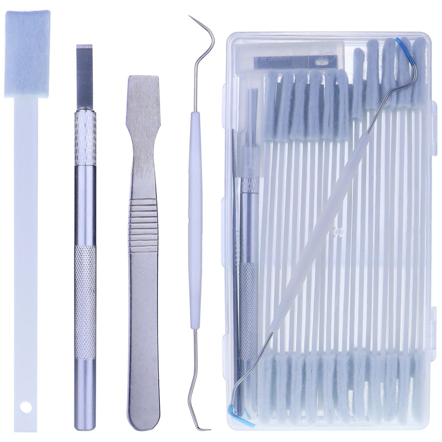 Disposable Detail Cleaning Brush for Tight Spaces, Detail Gap Crevice Cleaning Tool Set, Toilet Bowl Corner Hinge Scrubber, Stick Cleaner for Window Track, Door Grooves, Vent Fan, Stove, Keyboard