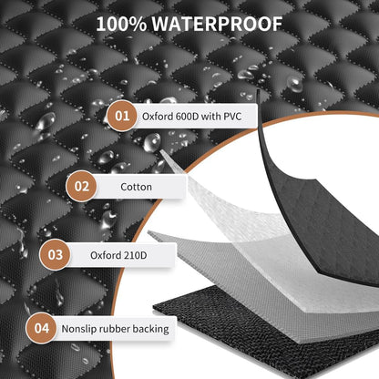 KYG Dog Car Seat Cover Hammock Dog Seat Cover with Mesh Window Durable Scratch Proof And Waterproof Car Rear Seat Protection Cover Pet Car Seat Cover For Cars/Trucks/Suv 135 X 140cm