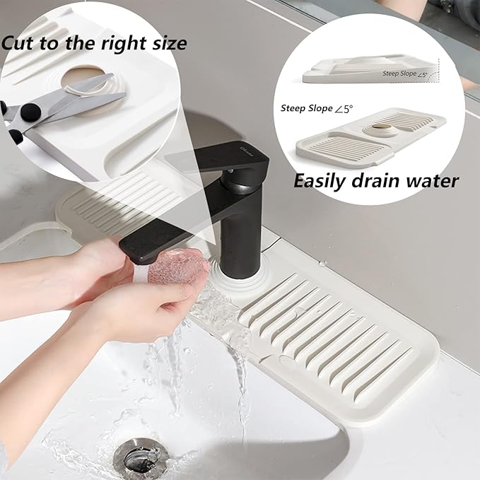Kitchen Sink Splash Guard Sponge Holder