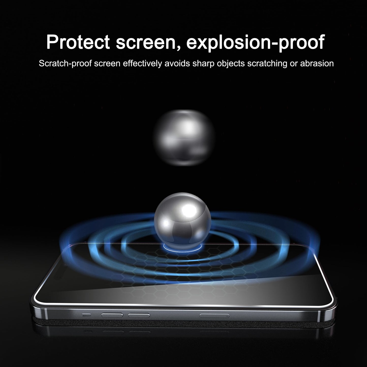 Ailun 2Pack Privacy Screen Protector Compatible for iPhone 14 Pro Max [6.7 inch] + 2 Pack Camera Lens Protector, Anti Spy Private Tempered Glass Film, Case Friendly, [9H Hardness] - HD