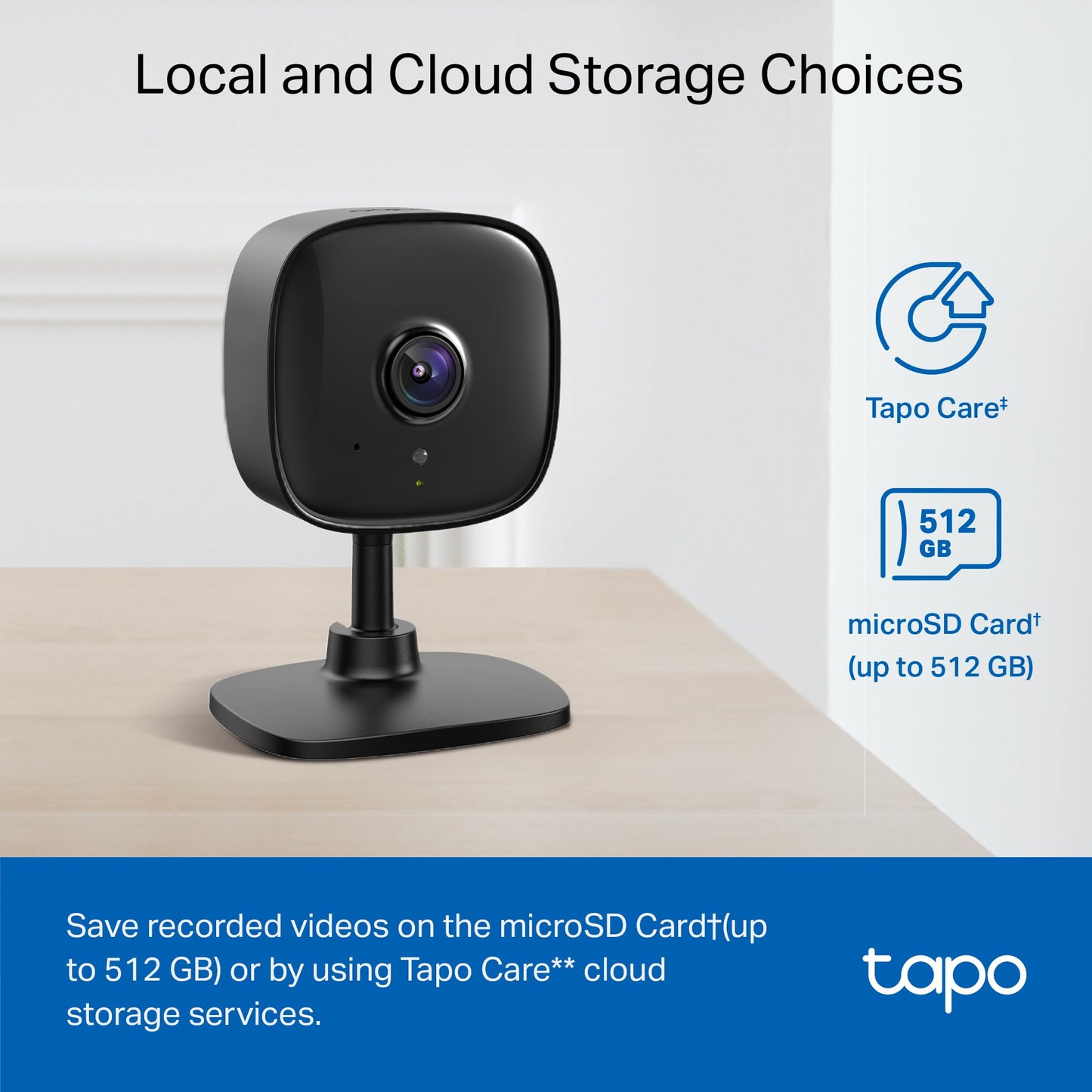 Tapo TP-Link 1080P Indoor Security Camera for Baby Monitor, Dog Camera w/Motion Detection, 2-Way Audio Siren, Night Vision, Cloud & SD Card Storage, Works w/Alexa & Google Home C100