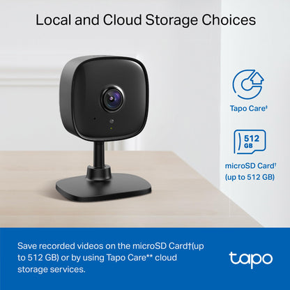 Tapo TP-Link 1080P Indoor Security Camera for Baby Monitor, Dog Camera w/Motion Detection, 2-Way Audio Siren, Night Vision, Cloud & SD Card Storage, Works w/Alexa & Google Home C100