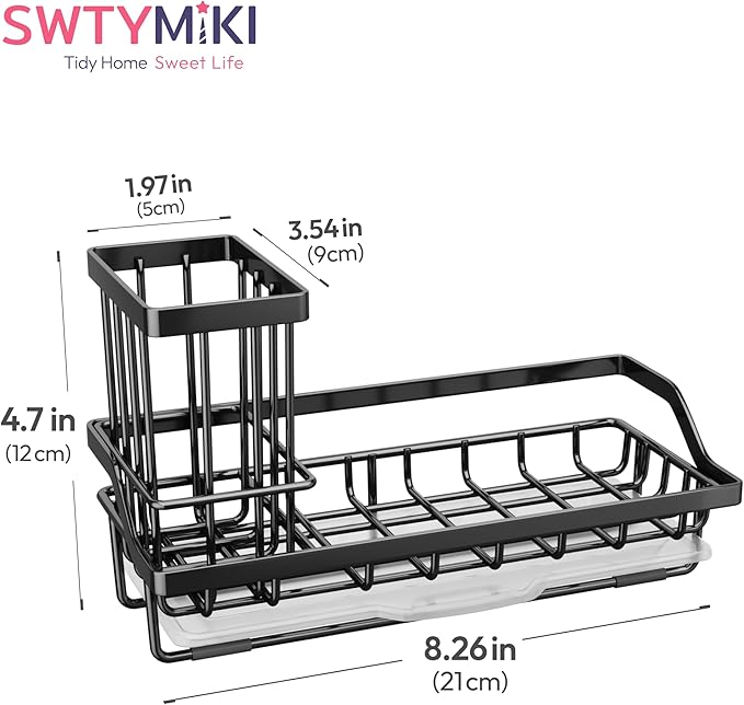 SWTYMIKI Sink Caddy Sponge Holder