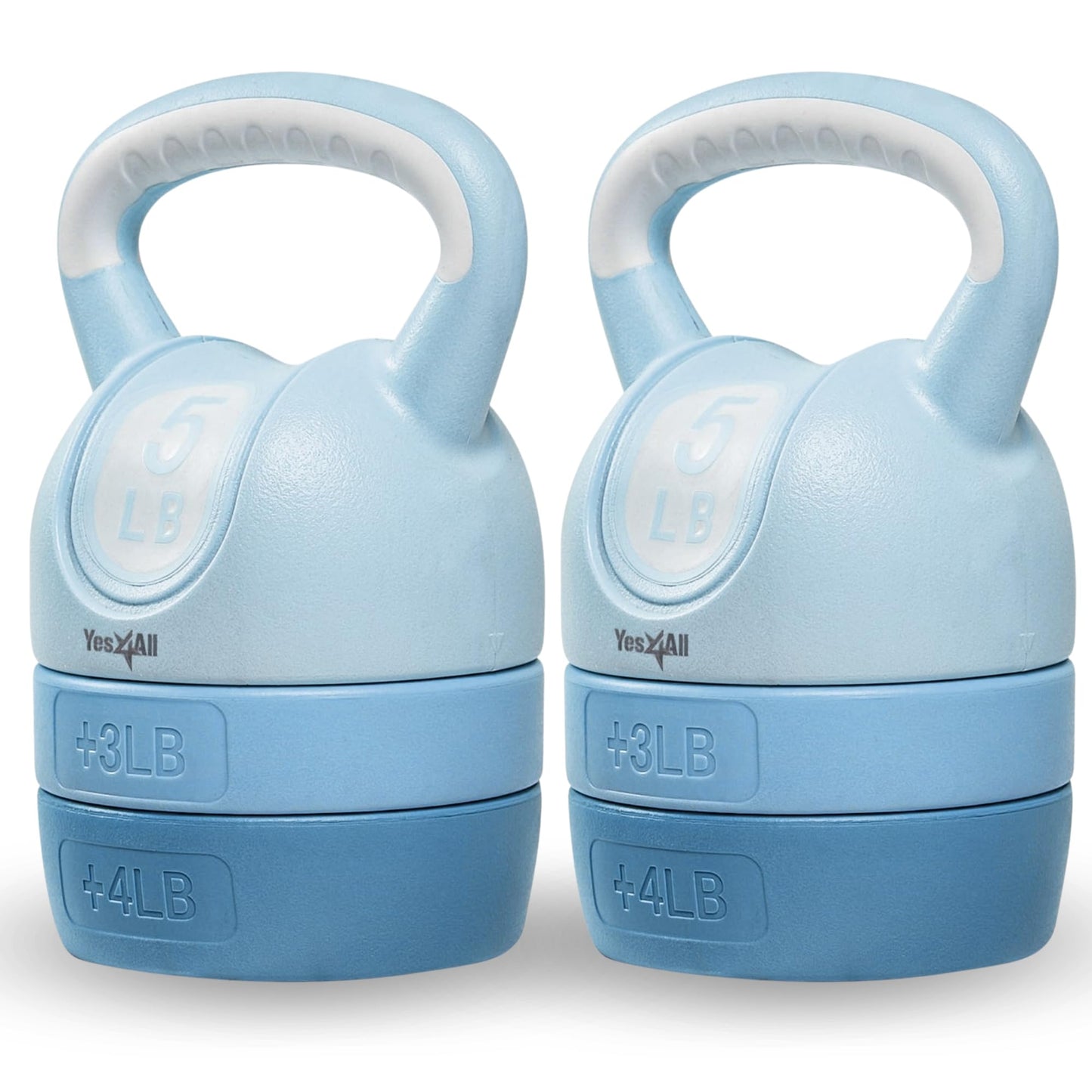 Yes4All Kettlebell Sets - Adjustable Kettlebell Set for Strength Training - Kettlebells Adjustable Weight for Versatile Workouts