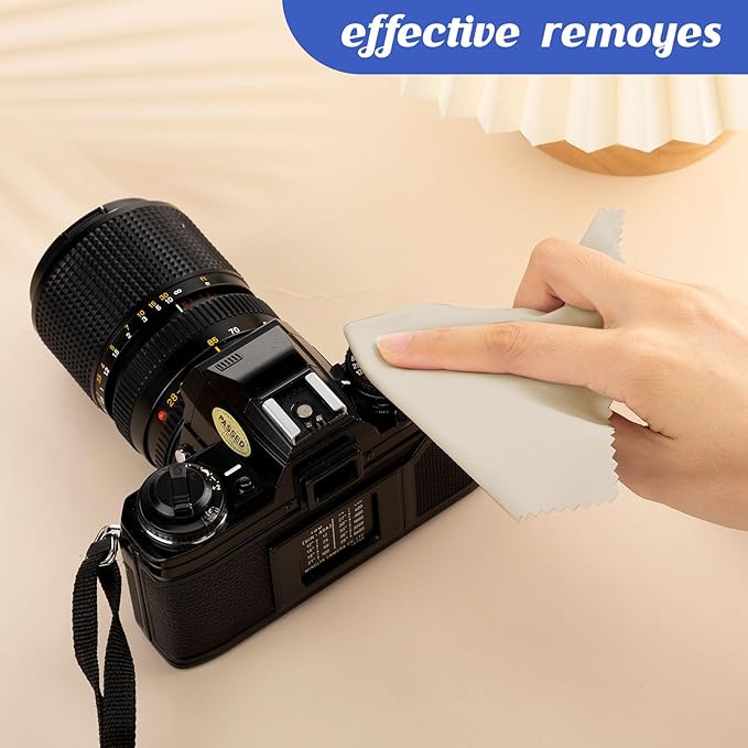Leelosp 300 Pcs Glasses Cleaning Cloth Microfiber Glasses Wipes Assorted Colors