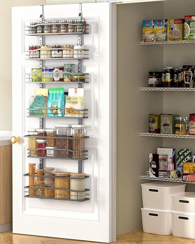 Moforoco 6-Tier Over The Door Pantry Organizer, Pantry Organization and Storage