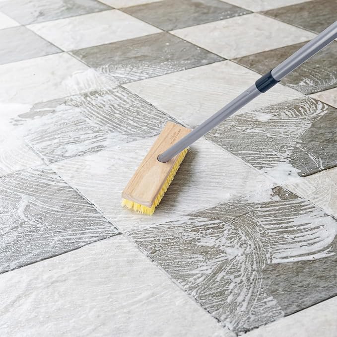 Floor Scrubber Brush with Long Handle