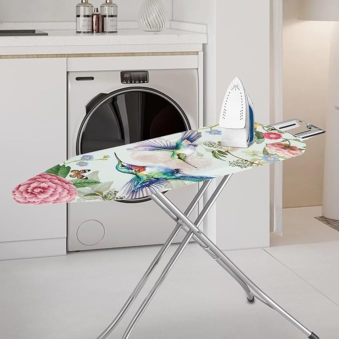 Floral Hummingbird Ironing Board Covers Standard Stylish Washable Ironing Board