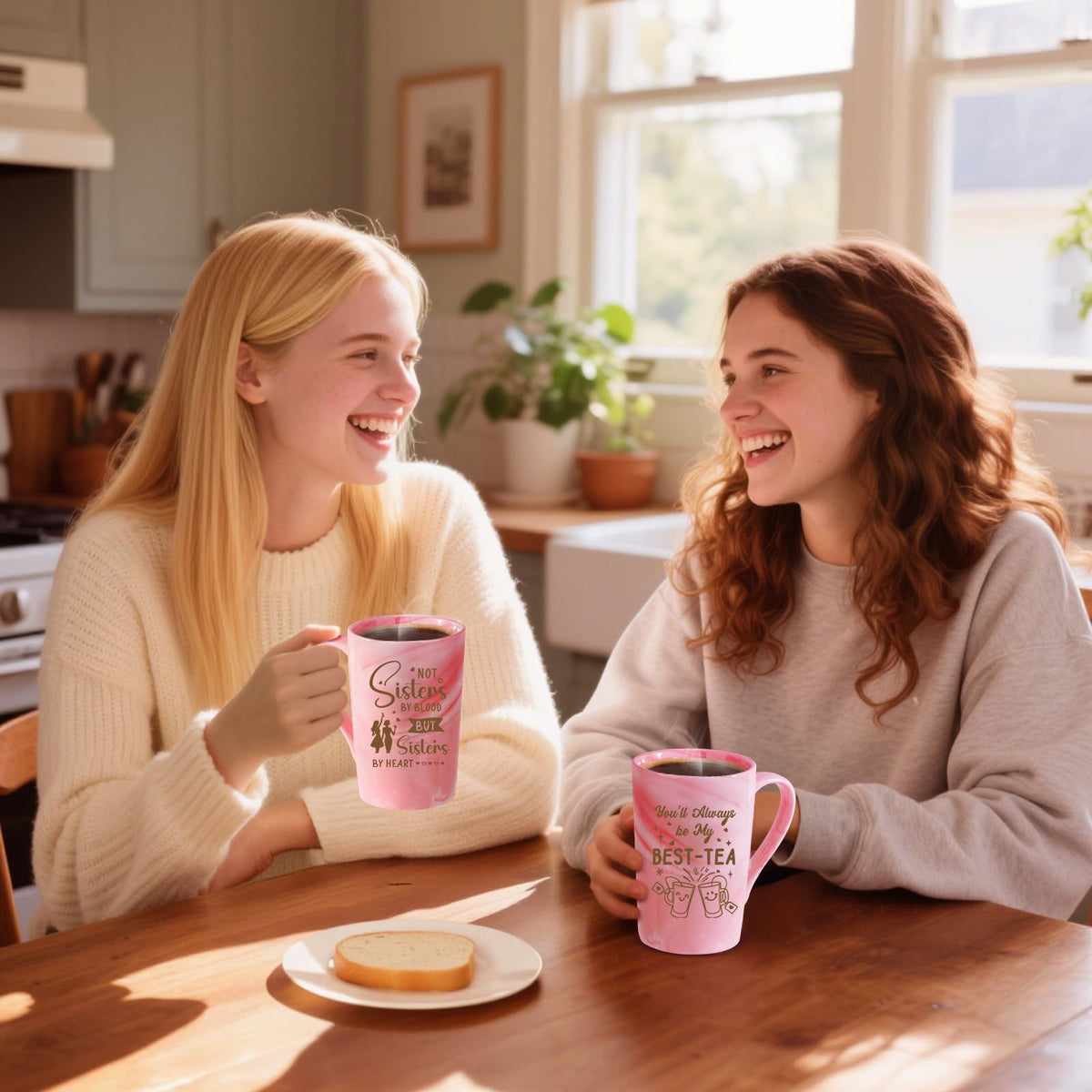Bestie Gifts for Women: Eletorot BEST-TEA Friendship Gift for Best Friend Female, Pink Spa Relaxation Baskets Set, Galentines, Valentines, Mothers Day, Birthday, Christmas, Funny BFF Present