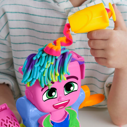 Play-Doh Hair Stylin' Salon Playset with 6 Cans, Pretend Play Toys, Ages 3+