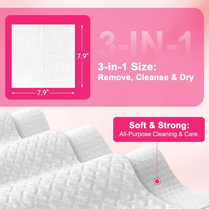 FACEMADE 480 Count Disposable Face Towels, 100% USDA Biobased Face Towelettes