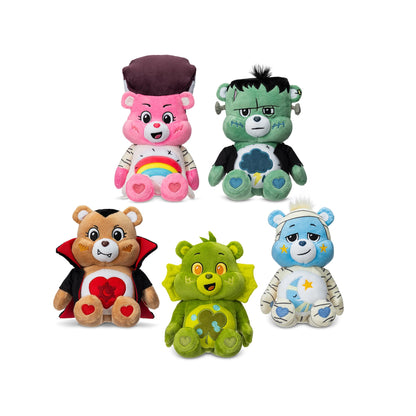 Care Bears Basic Fun, Grumpy as Frankenstein, Universal Monsters 22cm Plush, Cuddly Toys for Children, Cute teddy bear, Suitable for Girls and Boys Ages 4+
