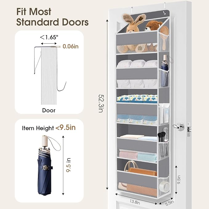 2 Pack Over The Door Organizer, Hanging Storage Organizer