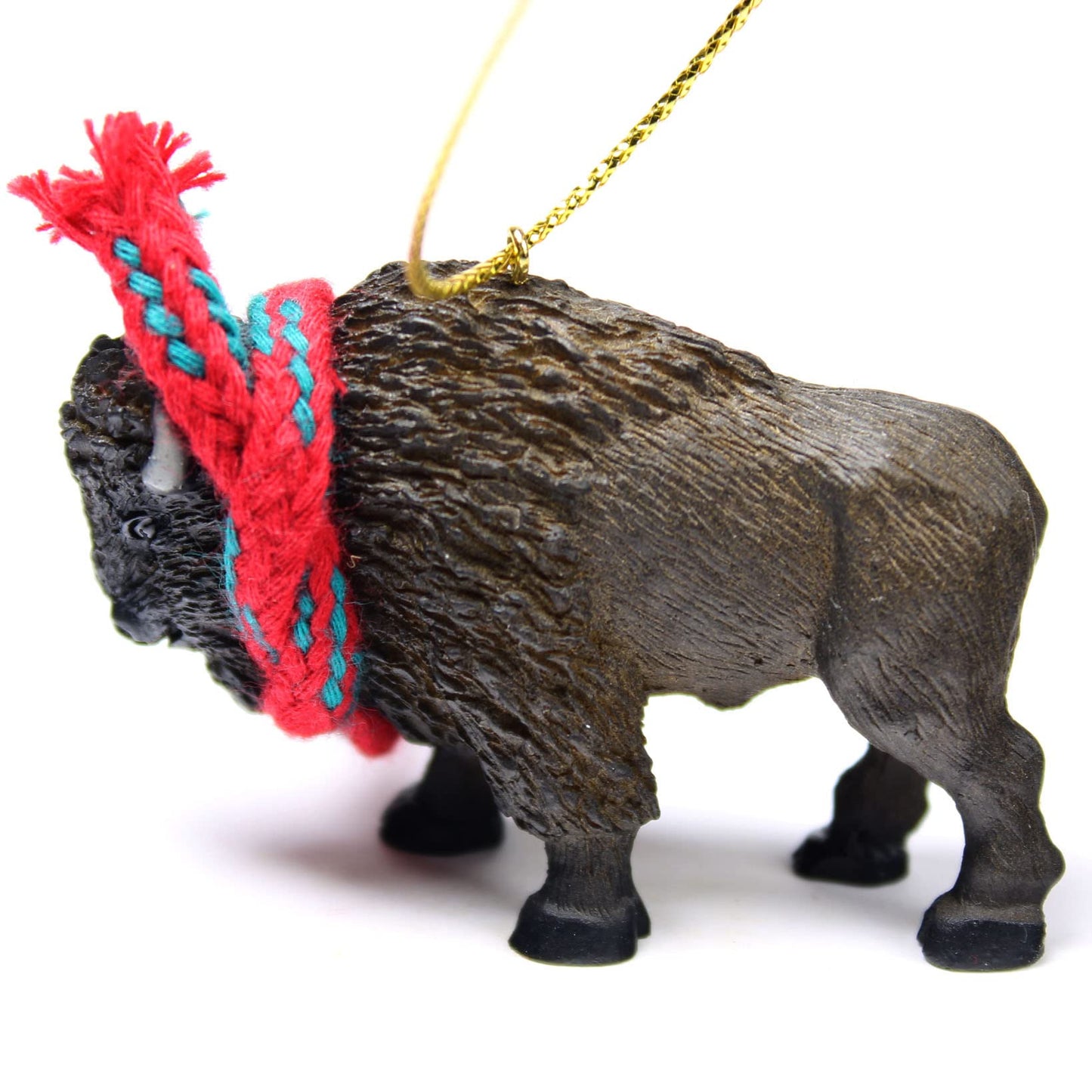 Conversation Concepts Buffalo Tiny Miniature One Christmas Ornament - Delightful! (Red)