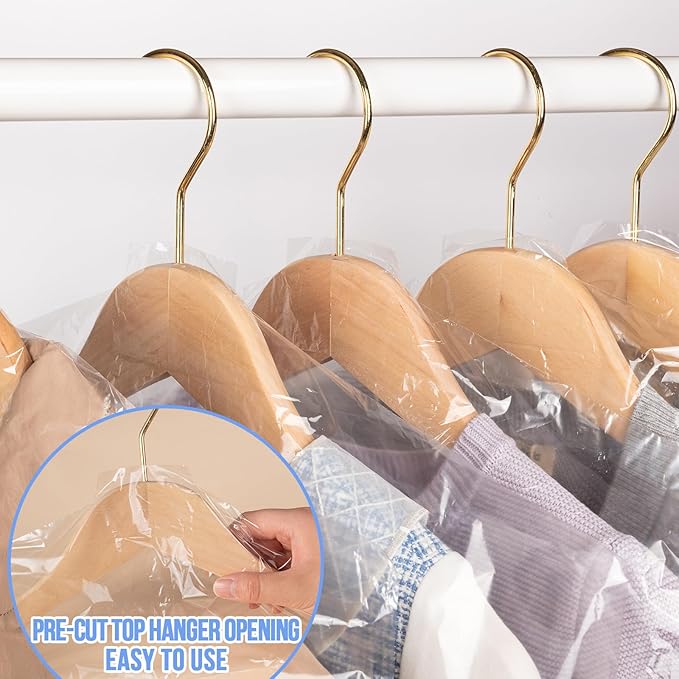 97 Pack Dry Cleaner Bags, Garment Bags