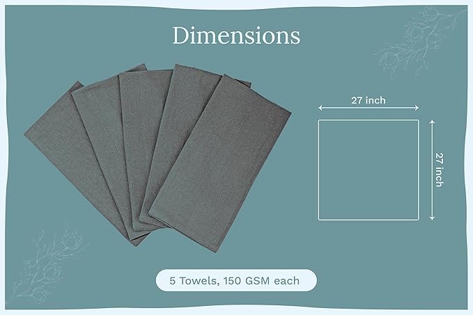 Gray Flour Sack Tea Towels