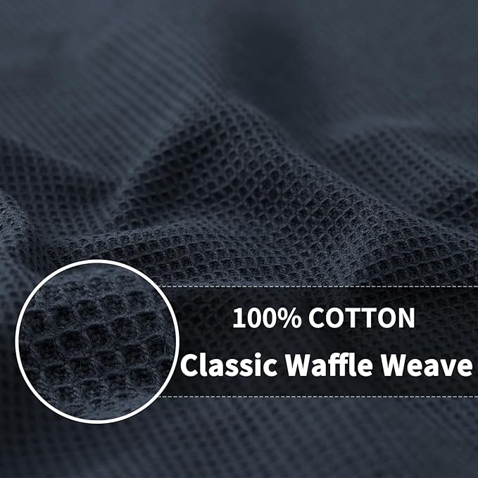 Homaxy 100% Cotton Kitchen Towels and Dishcloths Set