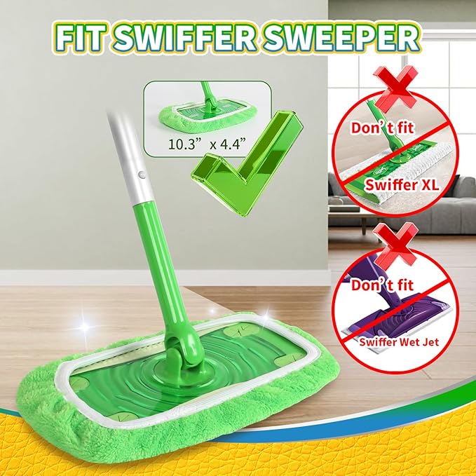 Reusable 100% Coral Fleece Mop Pads Compatible