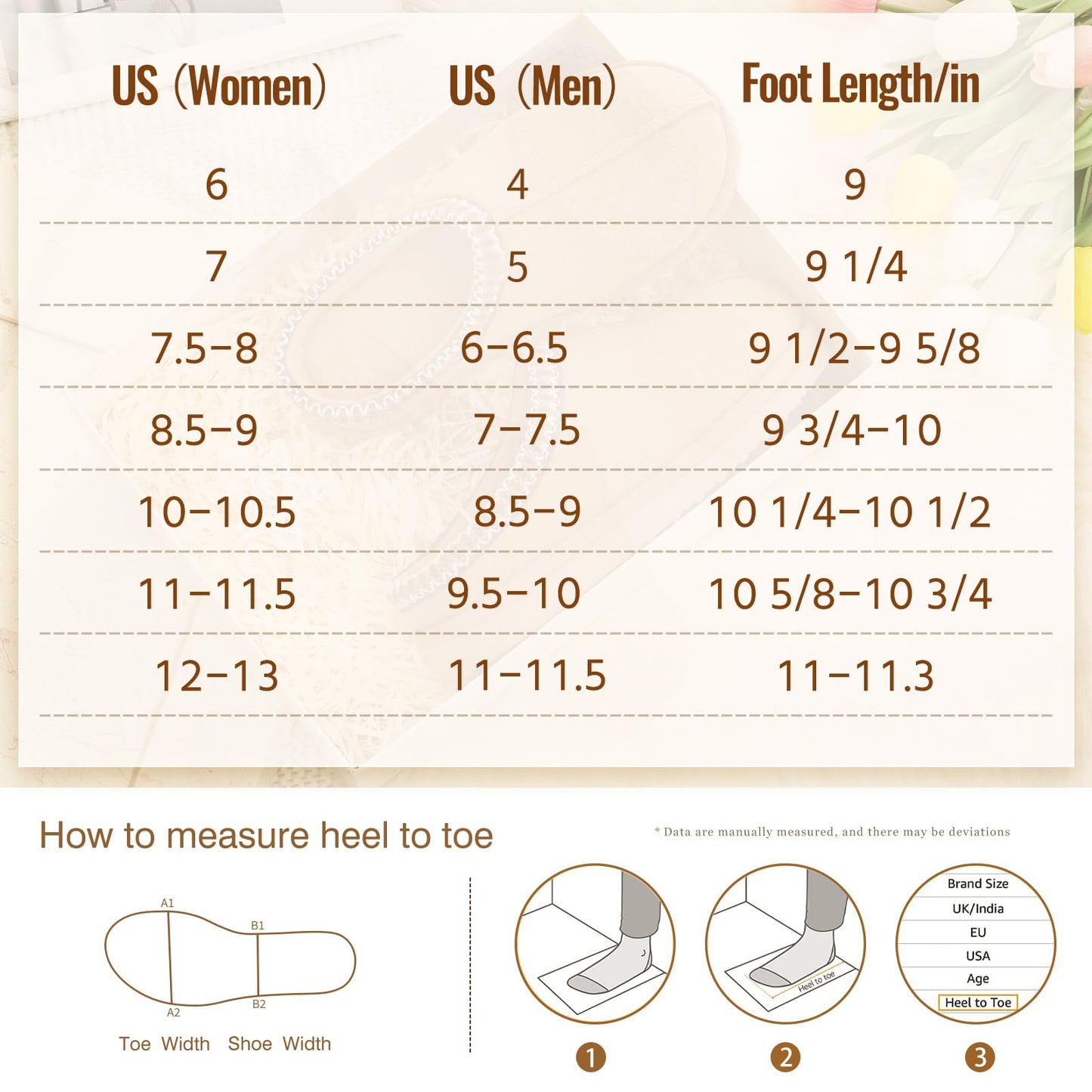 Litfun Memory Foam Slippers for Women Men Cozy Warm House Shoes Indoor and Outdoor, Chestnut 42/43