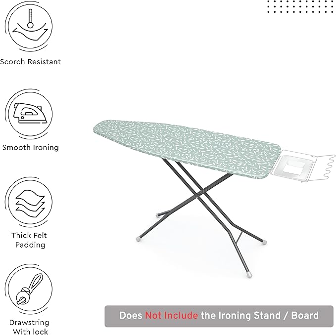 Encasa XO Ironing Board Cover and Pad 42"x14"
