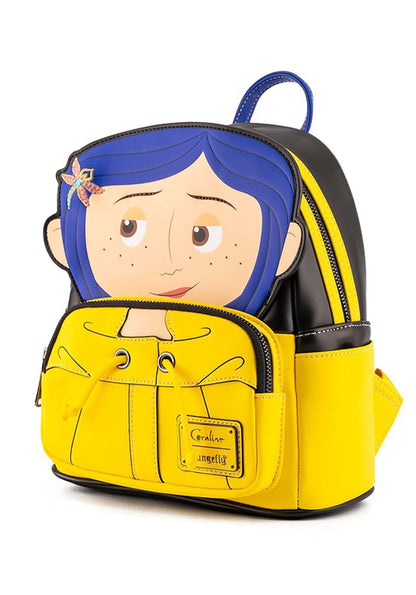 Loungefly Laika Coraline Raincoat Cosplay Womens Double Strap Shoulder Bag Purse