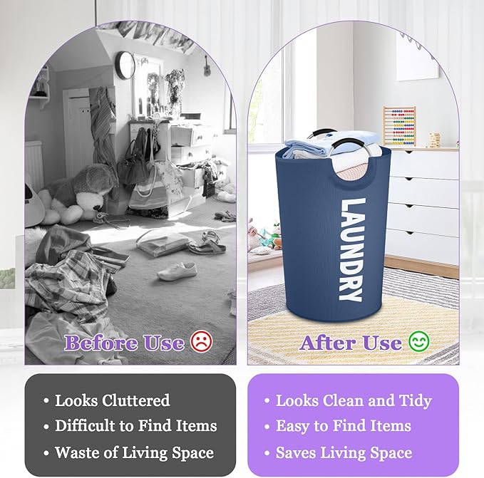125L Collapsible Laundry Basket
