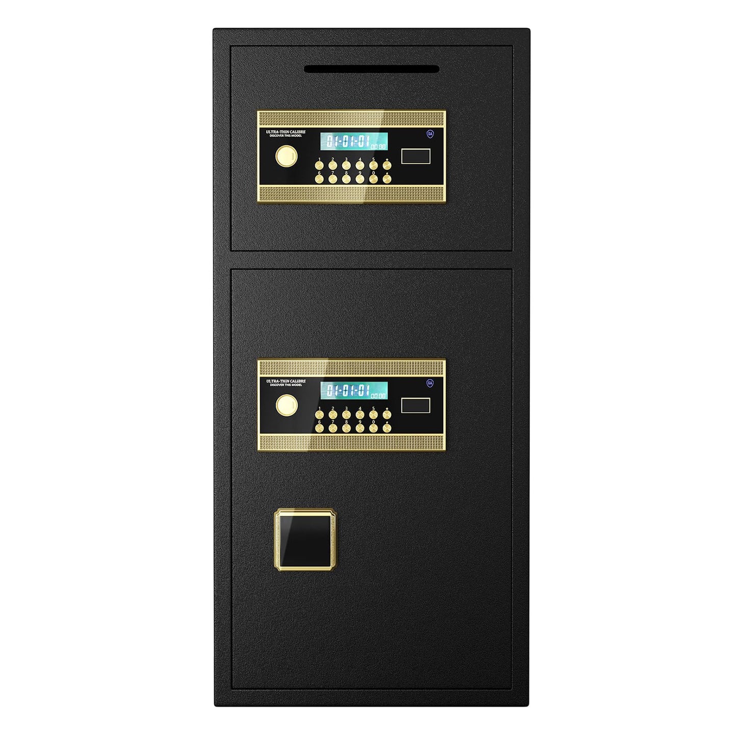 GOWE Large Double-Door Coin-Operated Safe,Digital Security Safe with Fireproof and Waterproof Bag,6.5 Cubic Feet Safe Box with Hidden Code Function for Home,Office and Hotel