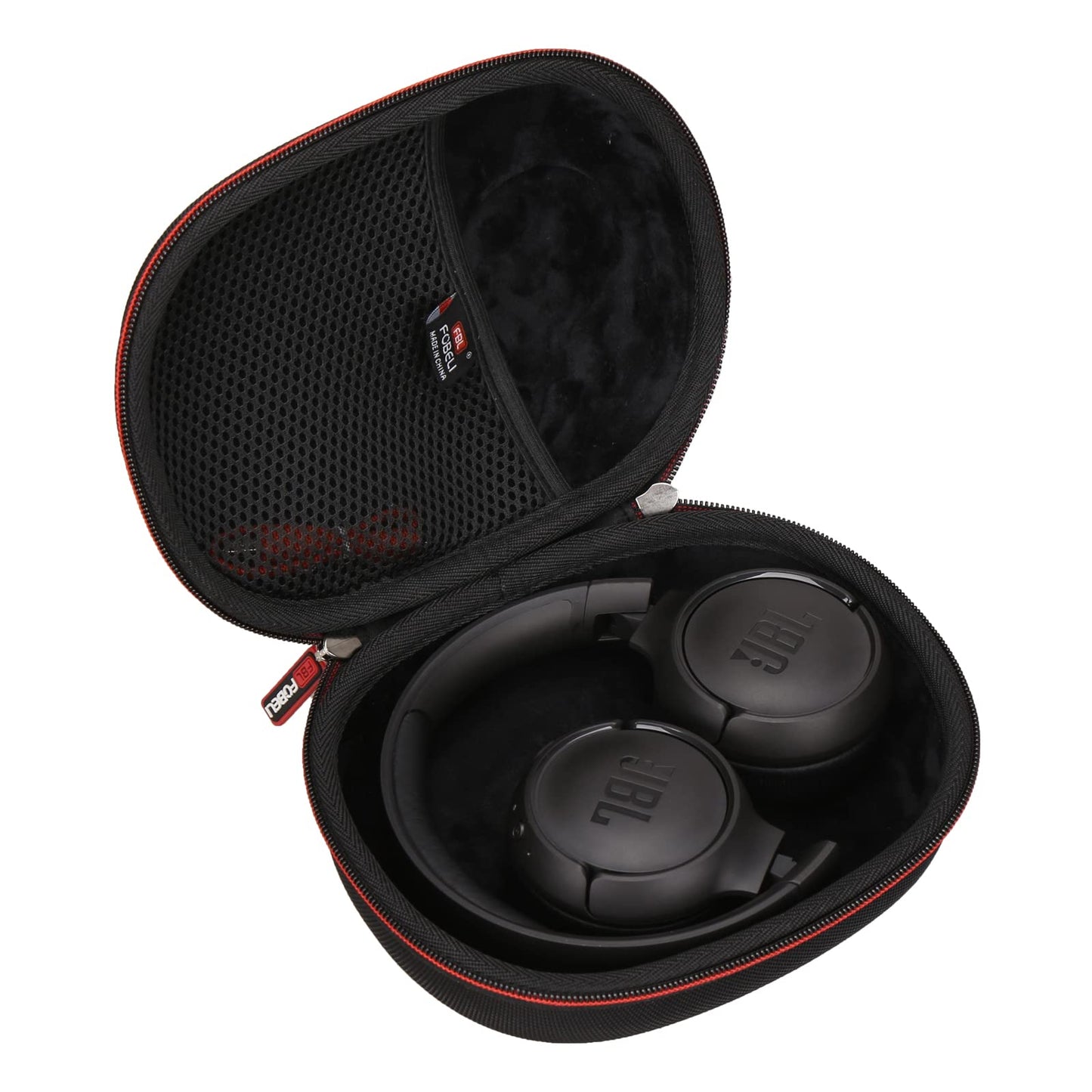 FBLFOBELI Headphone Cases EVA Hard Storage Case for JBL TUNE 500BT/510BT/T450BT/710BT/JBL Live 650 BT NC On-Ear Wireless Bluetooth Headphone, Travel Protective Bag (Black)