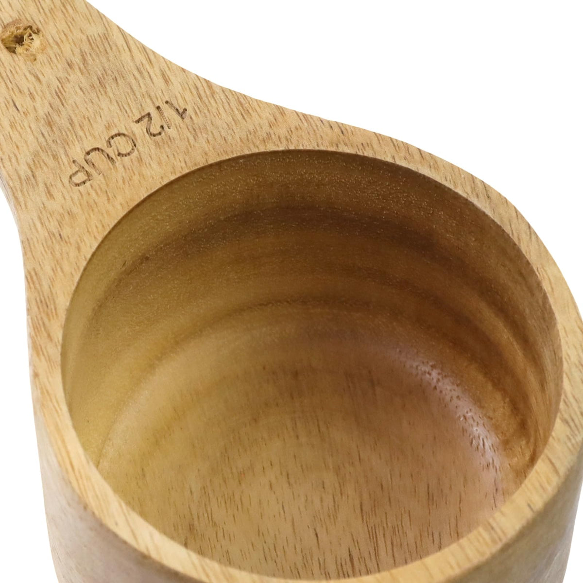 Tighall Wooden Coffee Ground Spoon Kit, Multipurpose Bath Salt Scoop, Measuring for Ground Beans, Tea or Rice, Handmade Beech Scoop（4 Pack, Beech-1/4+1/3+1/2+1）