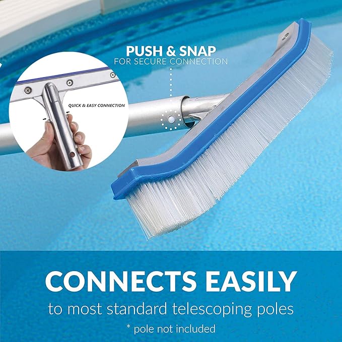 Swimming Pool Wall & Tile Brush, Tiles & Floors, Nylon Bristles Brush Head