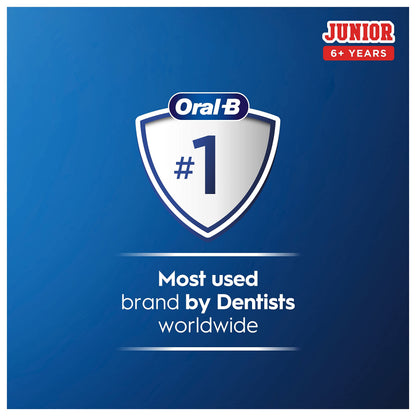Oral-B Kids Electric Toothbrush, Christmas Gifts for Kids, 1 Toothbrush Head, with Kid-Friendly Sensitive Mode, for Junior Kids Ages 6+, 2 Pin UK Plug, Purple