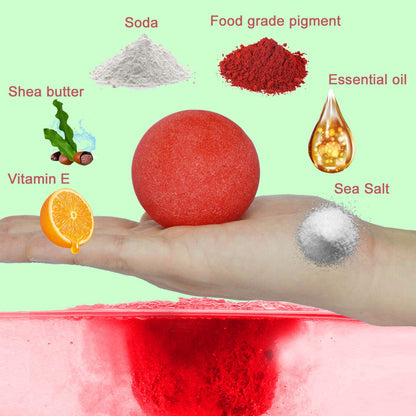 Halloween Bath Bombs with 3 Red Funny Bath Bombs for Halloween Horror Theme Party Halloween Décor