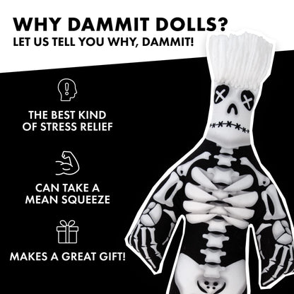 Dammit Doll - Limited Edition - Dammit Skeleton Doll - Stress Relief, Gag Gift