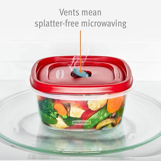 Rubbermaid 2030328 Easy Find Vented Lid Food Storage Container