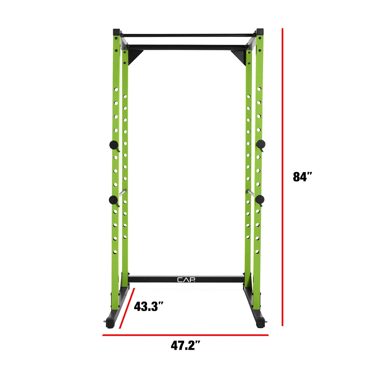 CAP Barbell Full Cage Power Rack, 7-Foot, Green