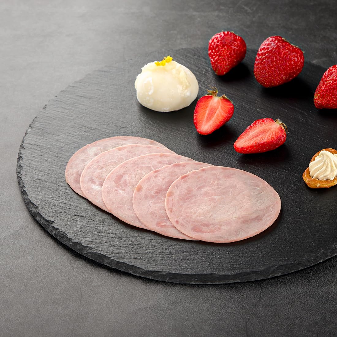 LiWiBet Natural Slate Cheese Charcuterie Board 12Inch, Premium Serving Platter for Charcuterie, Cheese, Appetizers | Placements Black Slate for Laser Engraving Rustic Kitchenware & Entertaining