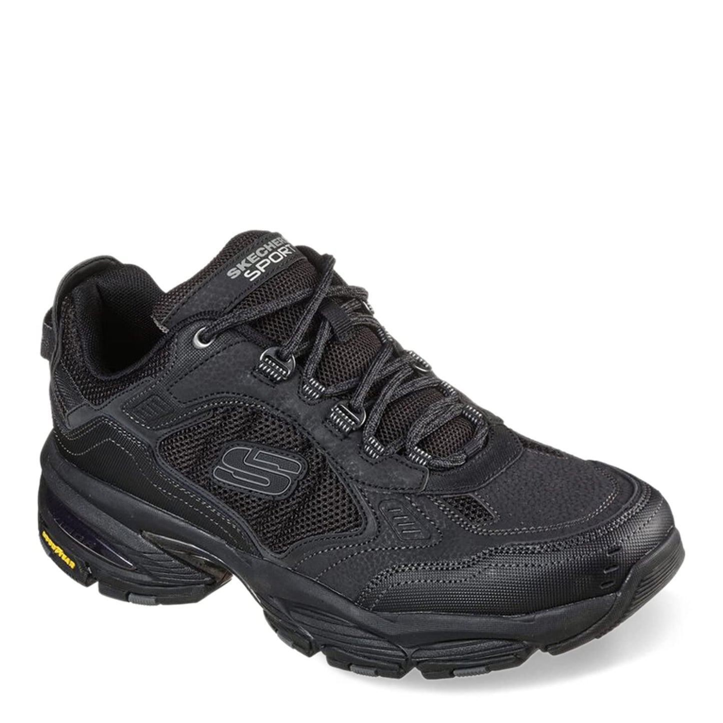 Skechers Men's Oak Canyon - Redwick Trainers, Black Leather Synthetic Textile Black Trim , 11 UK