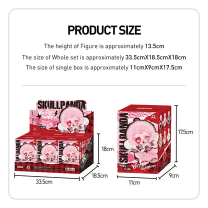 POP MART SKULLPANDA Winter Symphony Series Plush 1Box Premium Design Gifts for Women Fan-Favorite Collectible Chic Art Toy Action Figure