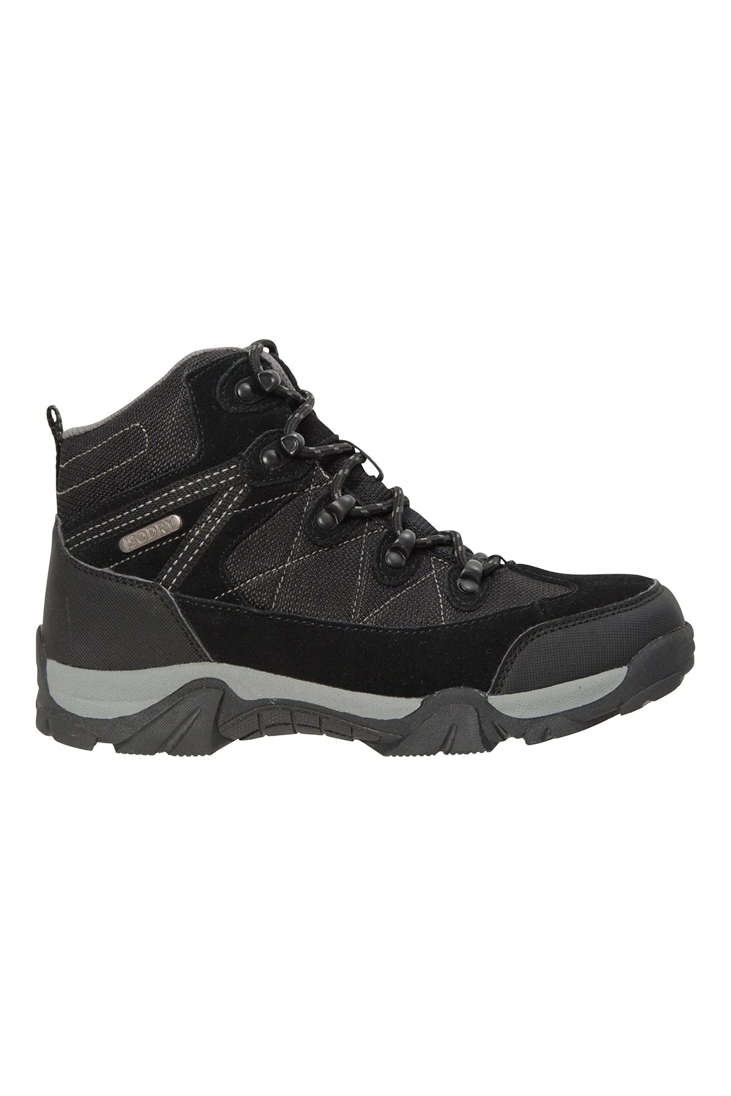 Mountain Warehouse Trail Kids Waterproof Boots - Synthetic Mesh Upper Girls & Boys Shoes, EVA Footbed, High Traction - Best for Spring Summer, Hiking & Outdoors Black Kids Shoe Size 5