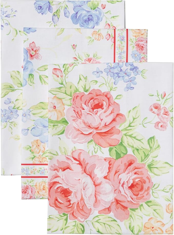 Maison d' Hermine Kitchen Towels Set of 3 100% Cotton 27.50" x 20" Reusable