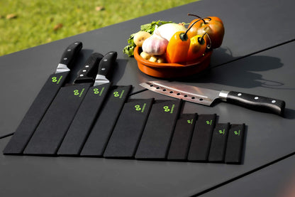EVERPRIDE Chef Knife Sheath Set (10-Piece Set) Universal Blade Edge Cover Guards for Chef’s and Kitchen Knives – Durable, BPA-Free, Felt Lined, Sturdy ABS Plastic – Knives Not Included